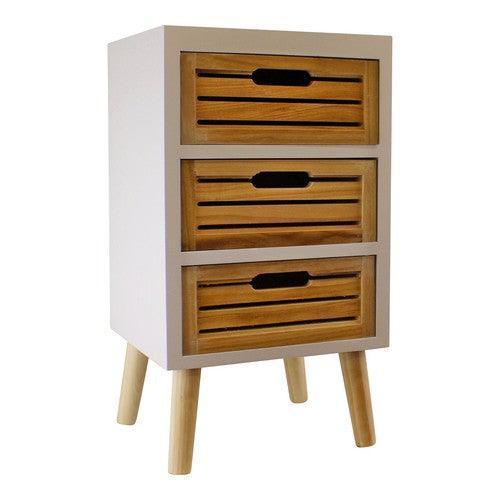 Natural Wooden Drawers And Removable Legs-Drawer Unit-AfiLiMa Essentials