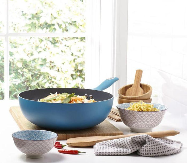 Non-Stick Wok with Durable Coating for Even Heat Distribution-Frying Pan-AfiLiMa Essentials