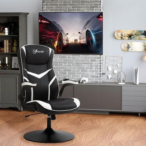 Racing Office Chair PVC Leather Height Adjustable-Office Chairs-AfiLiMa Essentials