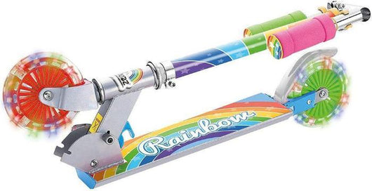 Rainbow Scooter with Flashing Wheels-Scooter-AfiLiMa Essentials