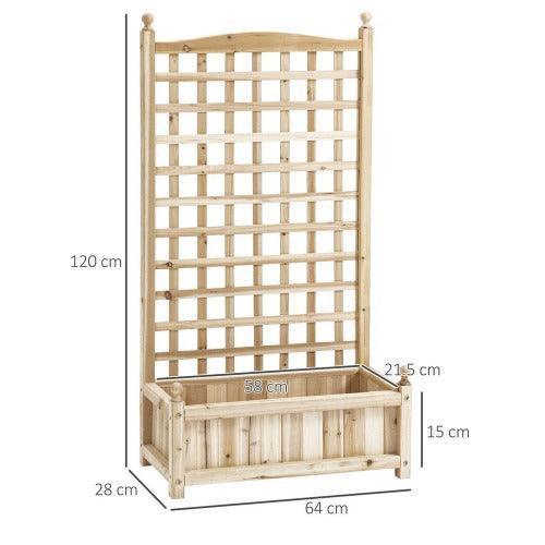 Raised Garden Bed with Trellis Garden Planters Indoor Outdoor-Garden Planters-AfiLiMa Essentials