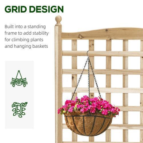 Raised Garden Bed with Trellis Garden Planters Indoor Outdoor-Garden Planters-AfiLiMa Essentials