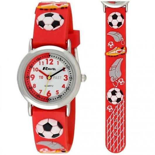 Ravel Children 3D Cartoon Time Teacher Watch Football-Watches-AfiLiMa Essentials