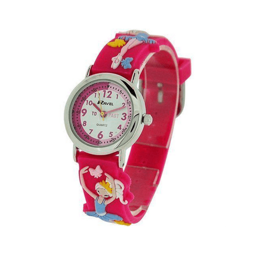 Ravel Children Girls 3D Cartoon Time Teacher Watch Ballerina-Watches-AfiLiMa Essentials