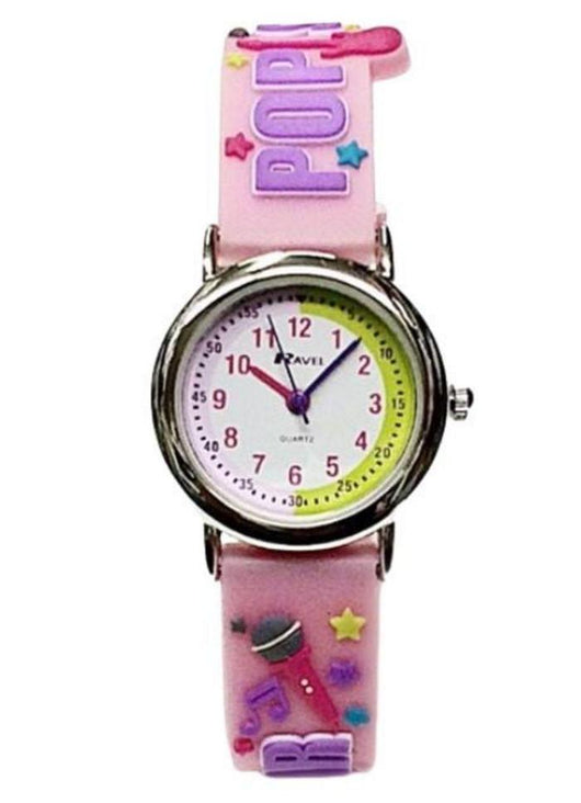 Ravel Children Girls 3D Cartoon Time Teacher Watch Pop Star-Watches-AfiLiMa Essentials