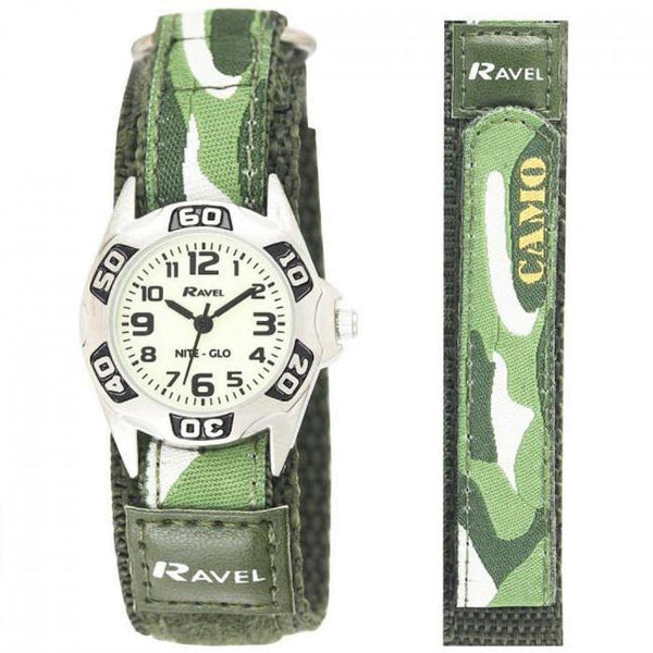 Ravel Children JUNGLE CAMOUFLAGE Watch Nite Glow-Watches-AfiLiMa Essentials