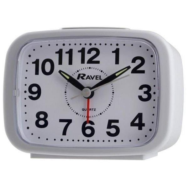 Ravel Square White Alarm Clock-Clock-AfiLiMa Essentials