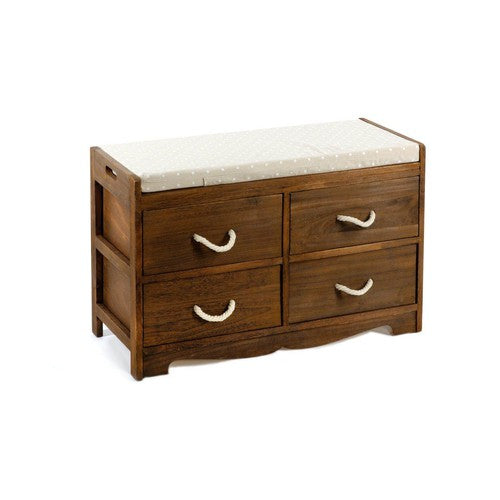 Revesby 4 Drawer Storage Bench 76 x 33 x 51 cm - AfiLiMa Essentials 