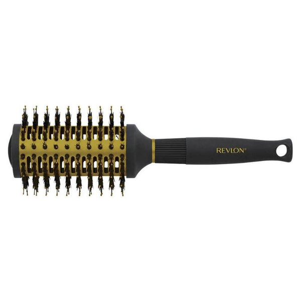 Revlon Ionic Ceramic Smooth Waves Large Round Barrel Blow Dry Hair Brush Nano-Hair Brush-AfiLiMa Essentials