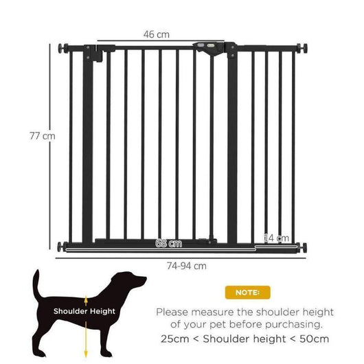 Safety Gate with Extension and Four Adjustable Screws-Gate Safety Barrier-AfiLiMa Essentials