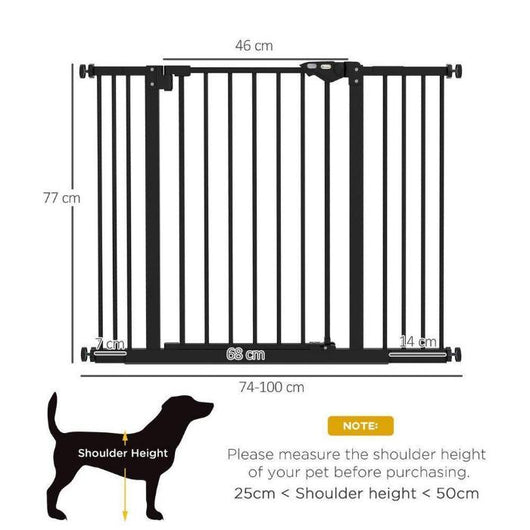 Safety Gate with Two Extensions and Four Adjustable Screws-Gate Safety Barrier-AfiLiMa Essentials