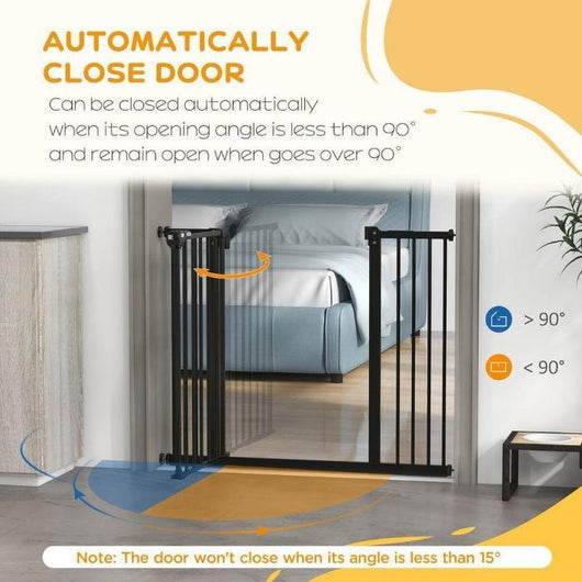 Safety Gate with Two Extensions and Four Adjustable Screws-Gate Safety Barrier-AfiLiMa Essentials