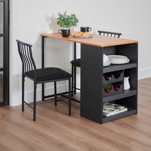 Space-Saving Bistro Dining Table Set-Dining Set-AfiLiMa Essentials