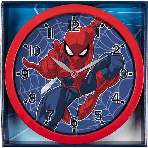 Spiderman Marvel Children Red Wall Clock-Clock-AfiLiMa Essentials