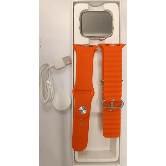 Sunpin Mens Smart watch With 2 Orange Rubber Straps-Smart Watch-AfiLiMa Essentials