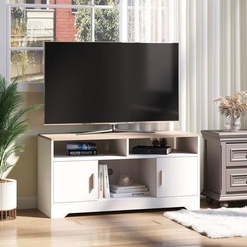 TV Stand Storage Unit with Cabinets Shelves Living Room-TV Stand-AfiLiMa Essentials