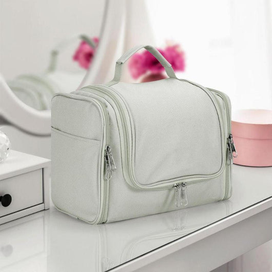 Toiletry Bag Light Grey-Toiletry Bag-AfiLiMa Essentials