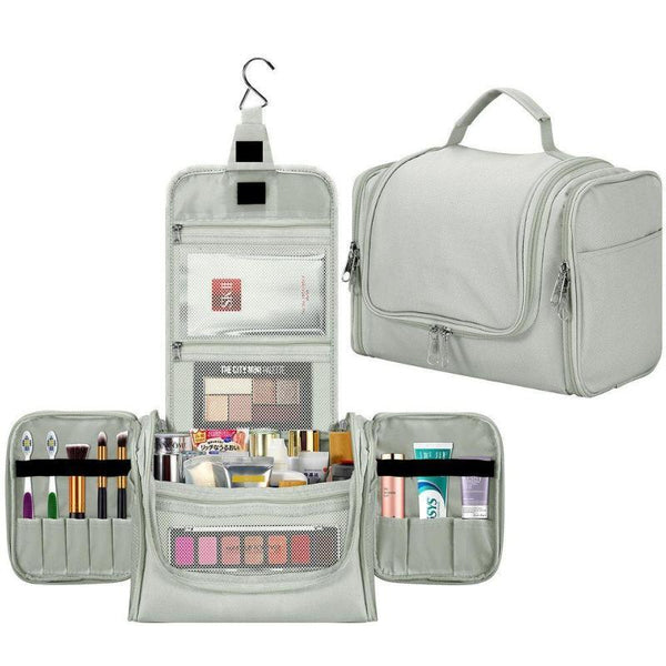 Toiletry Bag Light Grey-Toiletry Bag-AfiLiMa Essentials