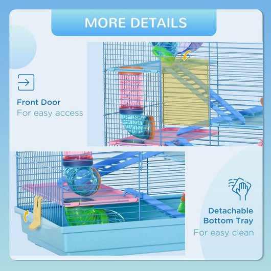 Travel Carrier Habitat with Accessories-Small Animal Gage-AfiLiMa Essentials