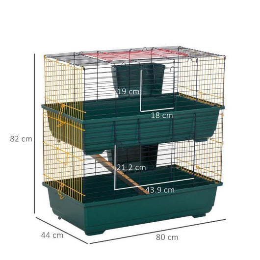 Two-Story Small Animal Cage Habitat with Accessories-Small Animal Gage-AfiLiMa Essentials