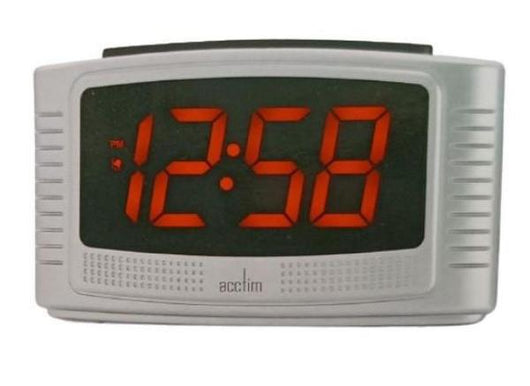 USB-Powered Digital Alarm Clock in White-Alarm Clock-AfiLiMa Essentials