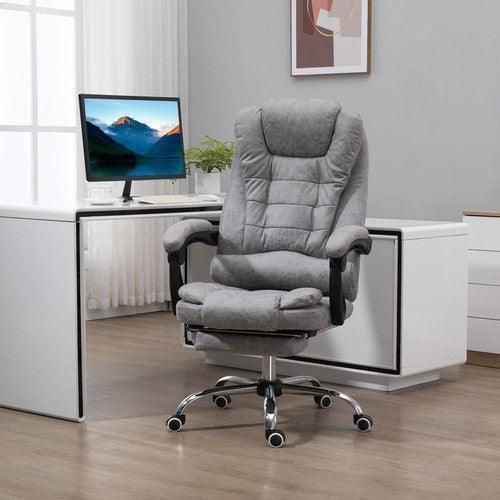 Vintage High Back Heated Massage Office Chair-Office Chair-AfiLiMa Essentials