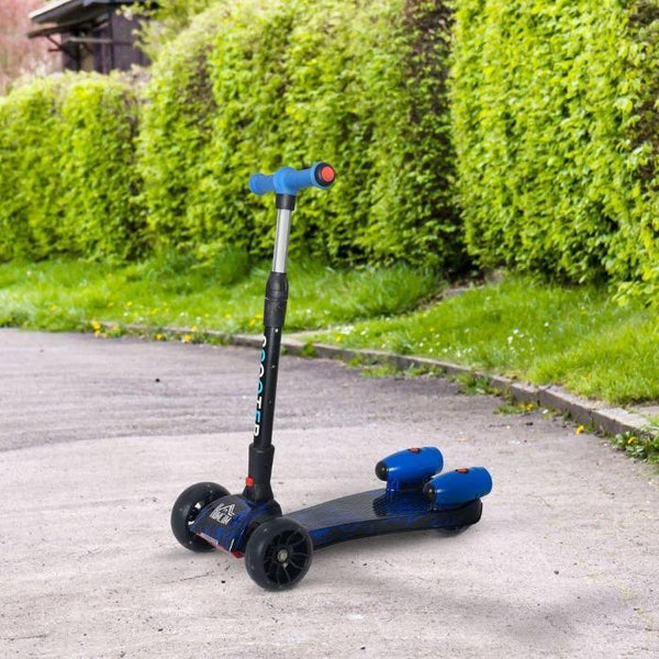 Wheel Scooter Light Music Water Spray Rechargeable 3-6 Yrs Blue-Toy-AfiLiMa Essentials