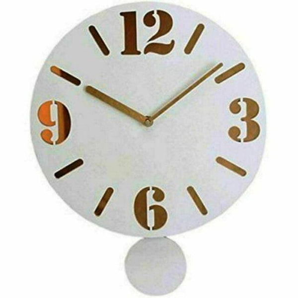 Widdop Pendulum Milky Wall Clock-Clock-AfiLiMa Essentials