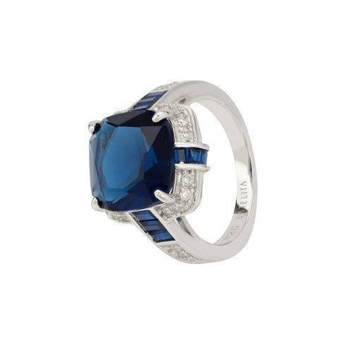 Windsor Silver Ring Sapphire-Jewellery-AfiLiMa Essentials