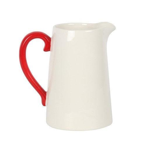 Winter Robin Ceramic Flower Jug-Flower Jug-AfiLiMa Essentials