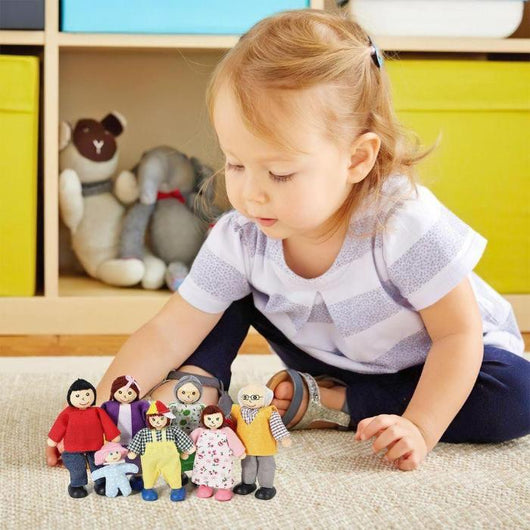 Wooden Happy Family Dolls Pretend Role Play Toy Set-Toy-AfiLiMa Essentials