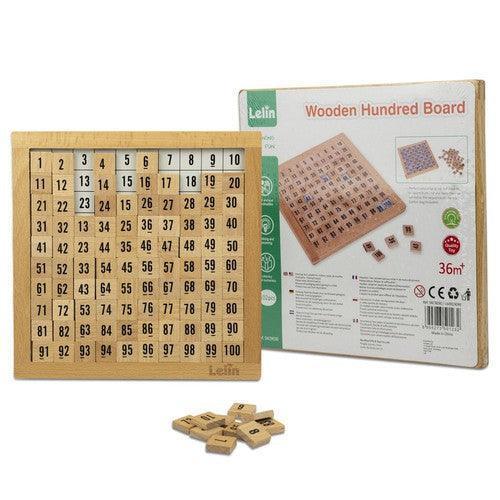 Wooden Hundred Board Game - 1 To 100 Consecutive Numbers Montessori Maths-Toy-AfiLiMa Essentials