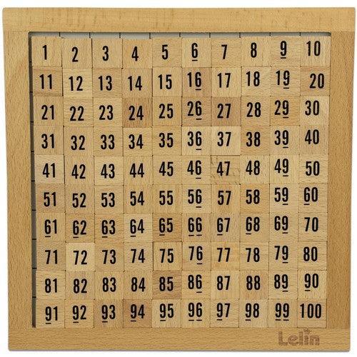 Wooden Hundred Board Game - 1 To 100 Consecutive Numbers Montessori Maths-Toy-AfiLiMa Essentials