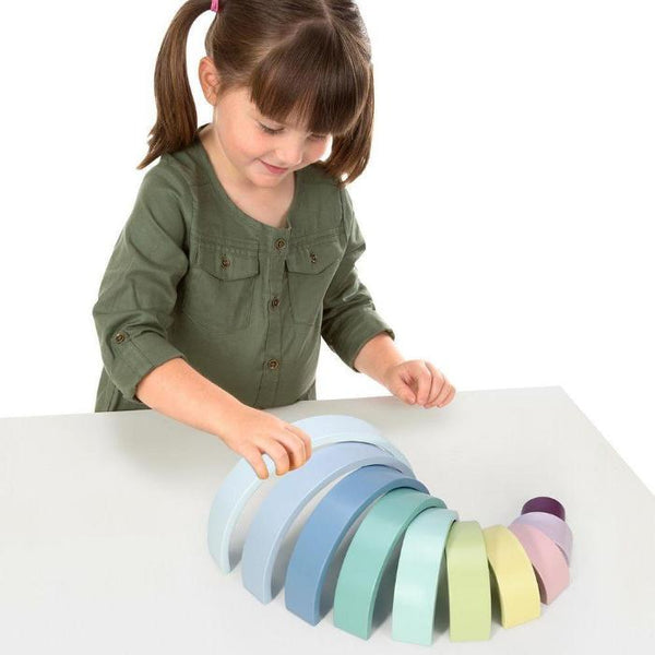 Wooden Rainbow Stacking Educational Toy-Toy-AfiLiMa Essentials