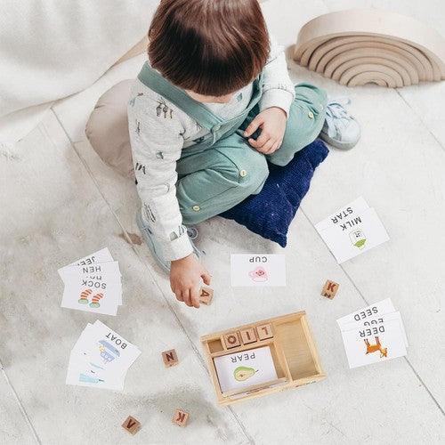 Wooden Spelling and Matching Learning Letter Game for Kids 3+-Toy-AfiLiMa Essentials