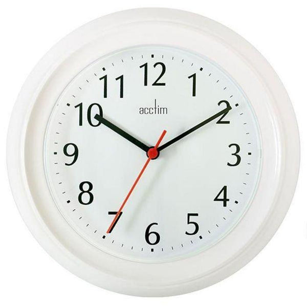 Wycombe White Kitchen Wall Clock-Clock-AfiLiMa Essentials